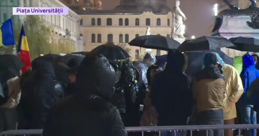 a cincea seara de proteste in bucuresti tinerii striga vrem libertate nu fascism e anuntata si o manifestatie pro georgescu 674a222fa4323