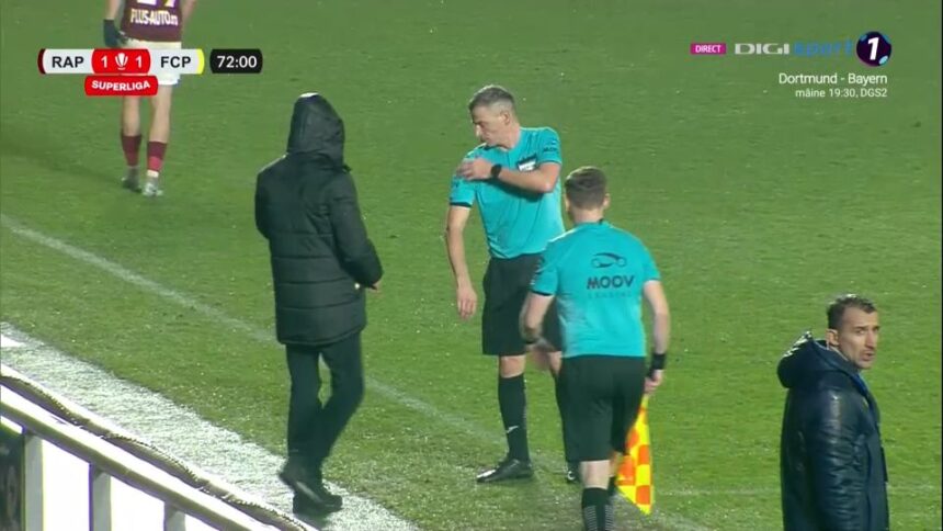 incredibil arbitrul din rapid petrolul s a accidentat si a fost schimbat 674a256c000ab