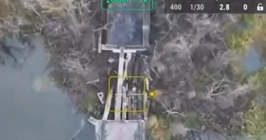 video o alta incercare nereusita a inamicului ucrainenii au distrus cu o drona un steag plantat de sabotori rusi in regiunea cernihiv 6738d0cdd1414
