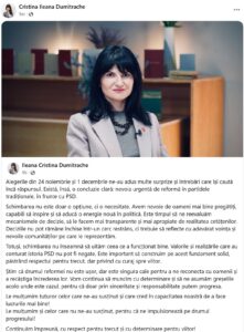 Reforma adevărată in PSD Constanta trebuie să înceapă cu demisia lui Ion Dumitrache 2 cristina