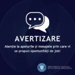 foto avertisment in legatura cu mesajele care ofera job uri online cum decurge discutia 675971ae760a9