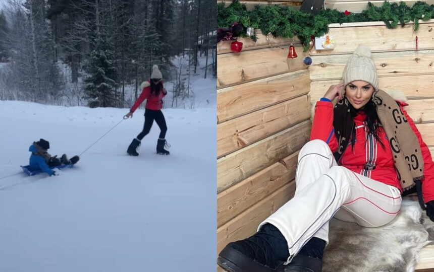 imagini cu lavinia pirva si baietelul ei si al lui stefan banica jr in vacanta din laponia reactia lui alexandru cand l a vazut pe mos craciun 6755b4b0c07eb