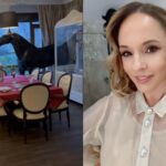 imagini din casa andreei marin decorata de craciun in sufragerie are mai multi brazi impodobiti iar masa festiva e gata 674d5eb79c6c1