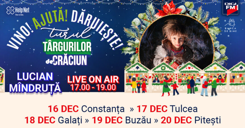 lucian mindruta si digi fm aduc bucurie si magie copiilor din satele uitate in turul targurilor de craciun 675ac25d9e4f0