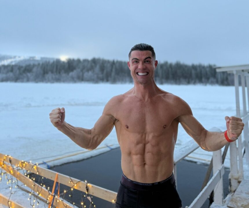 video cristiano ronaldo aflat in vacanta in laponia a acceptat o provocarea care i a adus 500 000 de like uri in doua minute 676ba96ad9170