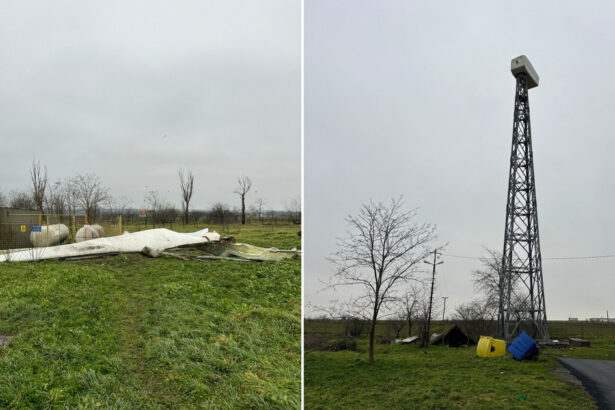 video elicea unei eoliene a cazut in curtea unui camin de batrani in timpul noptii urmeaza sa fie demontat tot sistemul 676d2dfb53980