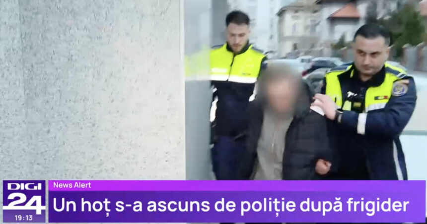 video s a ascuns dupa un frigider un hot a fost prins de politisti in timp ce dadea o spargere la o casa din bucuresti 6771af115c5f9