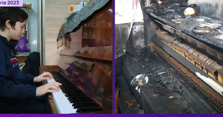 Coșmar repetat pentru Cristian, copilul talentat din Crevedia: A rămas din nou fără casă, iar pianul primit în dar a fost distrus prin incendiu. 1 cosmar cu repetitie pentru cristian copilul talentat din crevedia a ramas din nou fara casa iar pianul primit in dar a ars 6795dbcd354d0