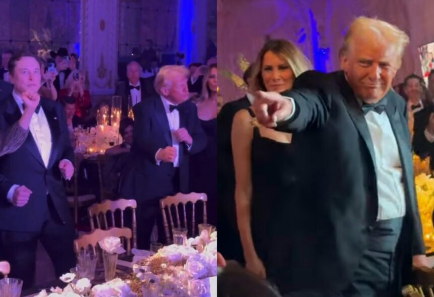 donald trump si elon musk dans viral in noaptea de revelion s au distrat pe ritmurile piesei ymca video 677691a8edd67