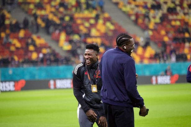 foto exclusiv andre onana hohote de ras pe arena nationala ce a facut starul lui man united inaintea meciului cu fcsb 679bd0d65904c