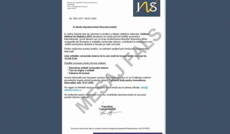 institutul national de statistica campanii de mesaje false transmise in numele ins 6786604c0a9b7