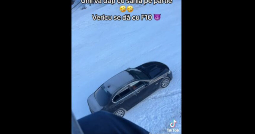 politistii din borsa s au sesizat din oficiu si il cauta pe soferul care a urcat cu bmw ul pe partia de schi 67797c208b0df