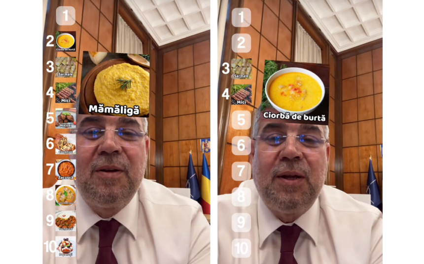 premierul marcel ciolacu ocupat cu mamaliga si micii pe tiktok in timp ce economia o ia la vale 67864d7f5d5de