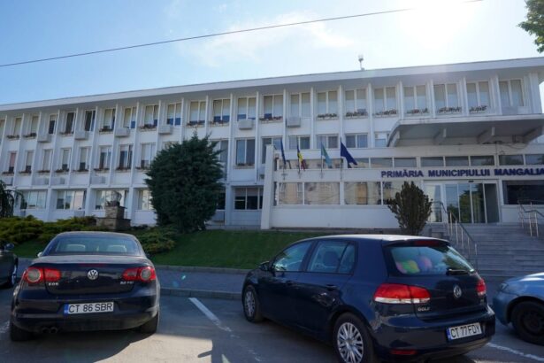 protest in fata primariei mangalia angajatii santierului naval protesteaza impotriva concedierilor anuntate de conducerea damen 6798afab52385