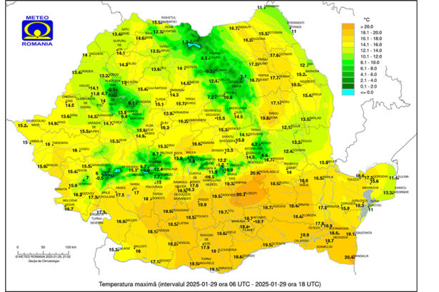 record de temperatura la malul marii la mangalia au fost peste 20 de grade celsius 679a81036837a