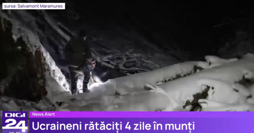 video doi ucraineni care au trecut granita prin munti au fost salvati de salvamontistii maramureseni 678ca4b3874ae