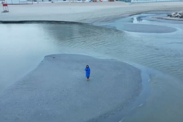 video imagini spectaculoase in statiunea mamaia apa marii s a retras si au aparut insule mici de nisip explicatia specialistilor 67926c7665f82