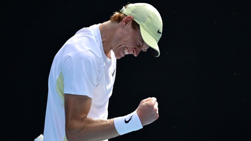 video jannik sinner demonstratie de forta in optimile de la australian open a oferit punctul turneului un nou record stabilit 678e0a9d87083