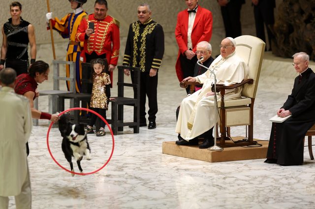video papa francisc se joaca cu un caine de la circ vezi momentul adorabil care a facut inconjurul lumii 678a3aee4361f