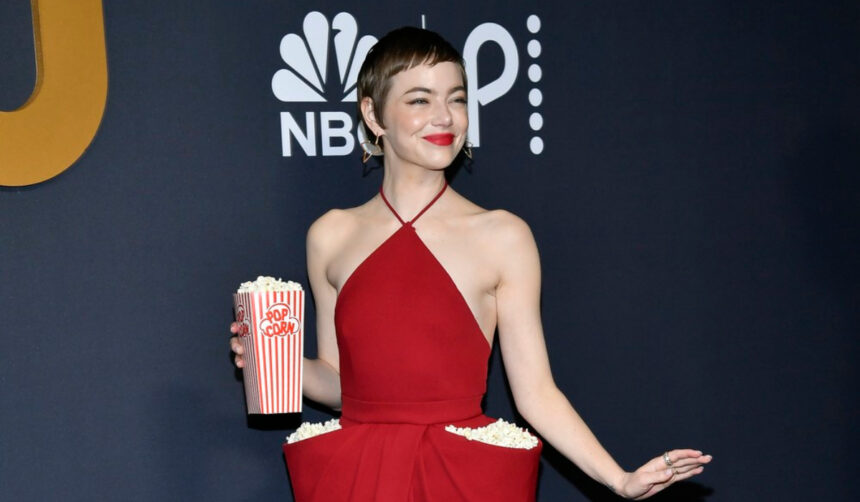cum arata rochia popcorn purtata de emma stone pe covorul rosu actrita a atras toate privirile cu creatia louis vuitton 67b5d9acecee7