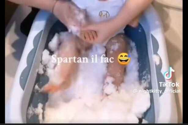 femeia care si a bagat bebelusul intr o cadita cu zapada iar apoi a pus imaginile pe tiktok este cercetata de politie 67bc6f7600cda