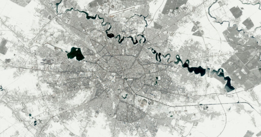 foto cum arata din satelit bucurestiul acoperit de zapada imaginea zilei 67becf6b31cf7