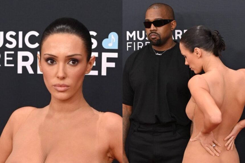 kanye west si bianca censori dati afara de la grammy 2025 din cauza aparitiei ei socante a purtat o rochie transparenta fara lenjerie intima 67a070c5c301b