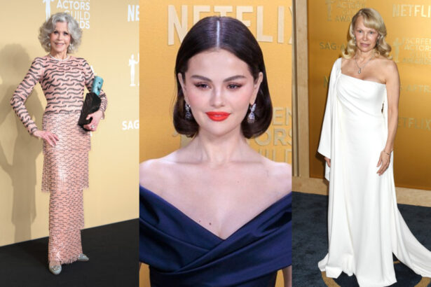 vedete pe covorul albastru la sag awards 2025 pamela anderson a aparut din nou complet nemachiata iar selena gomez a slabit drastic 67bc203ba495f