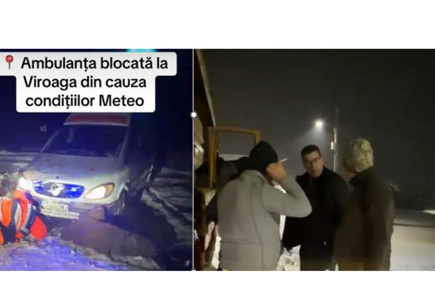 video o ambulanta a fost scoasa din zapada la viroaga aflat pe teren florin mitroi a ajutat la deblocarea salvarii siguranta si accesibilitatea drumurilor este o prioritate 67b42bc193ff8