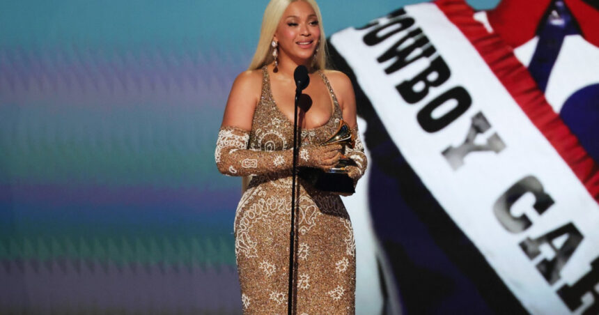 videofoto premiile grammy 2025 beyonce a castigat trofeul pentru albumul anului cu cowboy carter lista completa a castigatorilor 67a063e56ab63