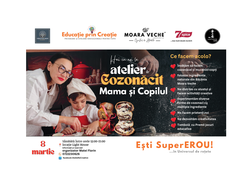 constanta de 8 martie mamicile si copiii pot participa la atelierul de cozonacit organizat de fondatorul brandului moara veche 67c869b491691
