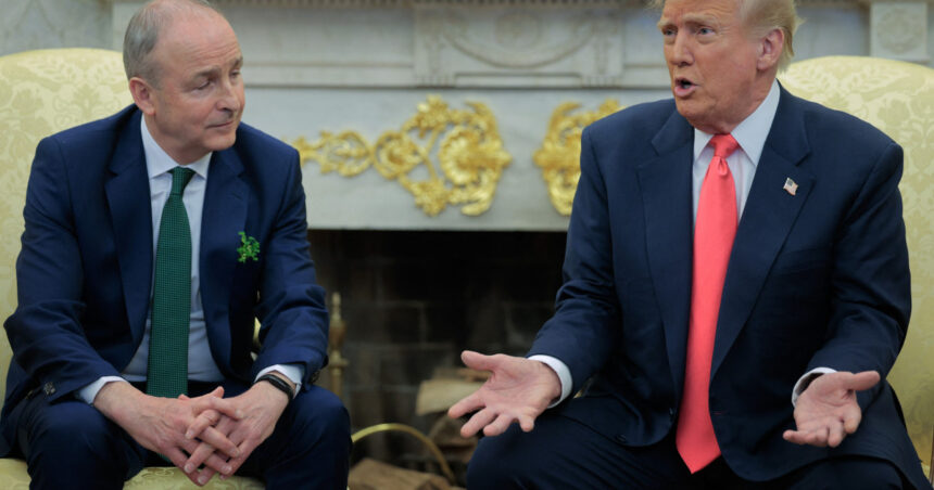 donald trump a spus ca irlanda bineinteles ca profita de sua chiar in fata premierului de la dublin exista un deficit masiv 67d1f395dff29