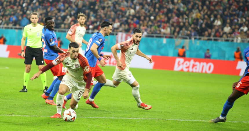 fcsb invinsa de olympique lyon in prima mansa a optimilor de finala ale europa league golul campioanei romaniei marcat de baluta 67ccab25d9daf