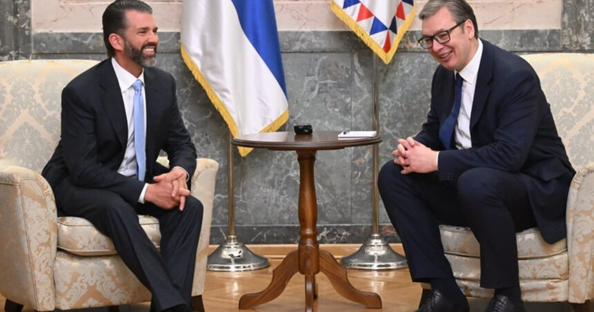 fiul lui donald trump s a intalnit la belgrad cu presedintele sarb aleksandar vucic ce au discutat cei doi 67d06a1369845