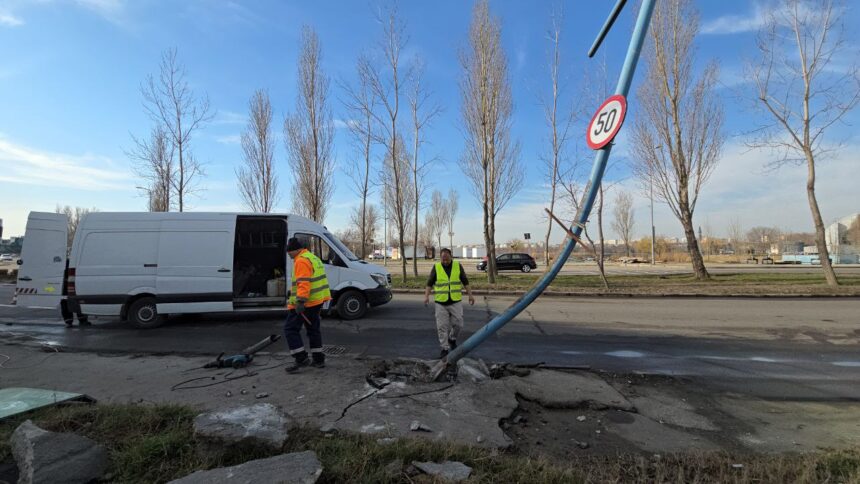 foto video se reface stalpul distrus dupa teribilul accident din mamaia cum arata acum zona impactului 67cfe5ce5c017