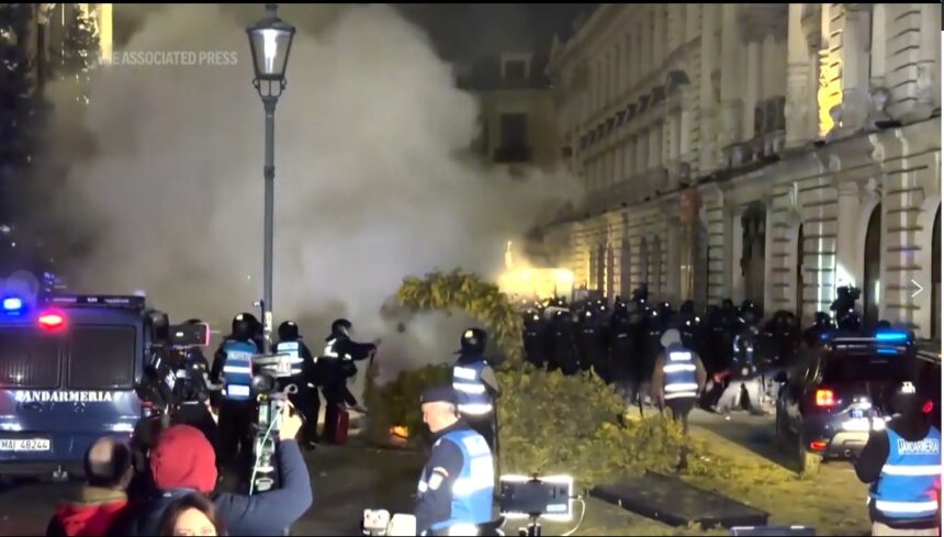 haos in capitala romaniei scrie presa americana dupa respingerea candidaturii lui calin georgescu si protestele de seara trecuta 67ce90b6a20d2