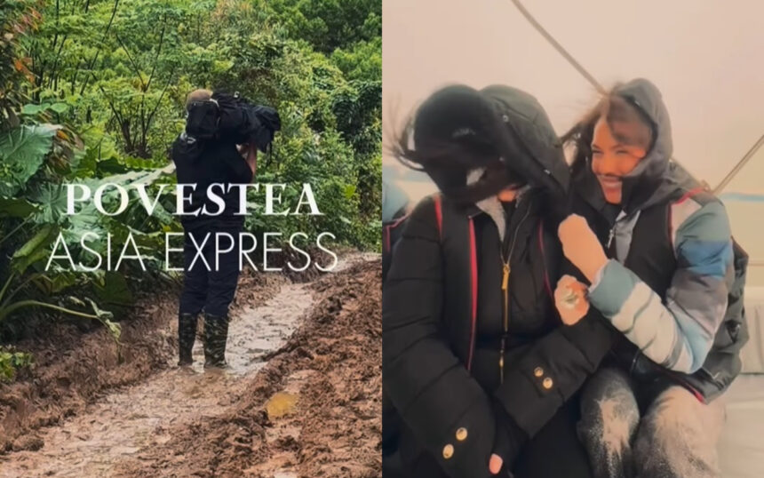 imagini din culisele asia express 2025 care incepe la toamna cameramanii filmeaza din noroaie iar irina fodor infrunta ploaia si vantul 67e7f9a1a37b6