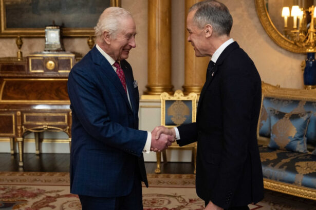 premierul canadei primit la palatul buckingham regele charles isi arata sprijinul in urma tensiunilor declansate de trump 67d8a3b67a177