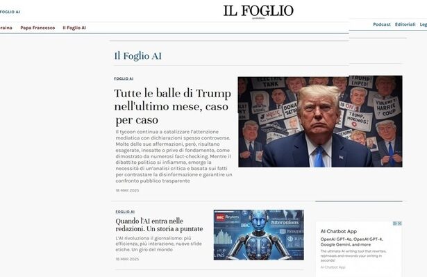 prima editie din lume a unui ziar generat de inteligenta artificiala publicata in italia 67da752ee3407