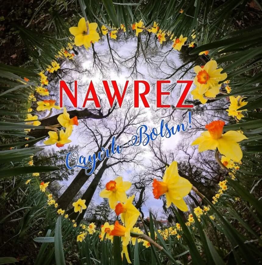 udttmr despre sarbatoarea care intampina primavara si noul an agricol de nawrez copiii impodobesc cu flori ramuri de copaci si merg sa colinde 67e0a42469080