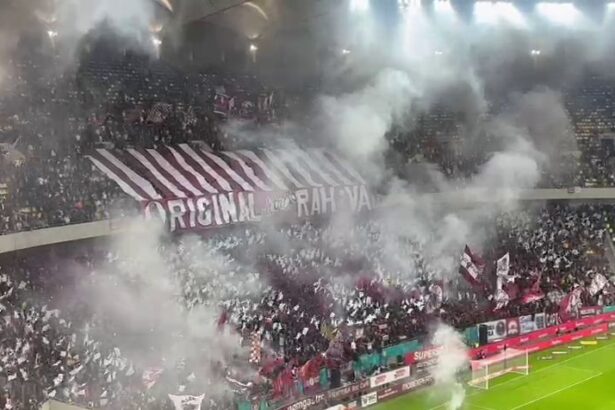 video atmosfera incendiara la rapid fcsb fum si pocnitori in peluza gazdelor 67c4a1d26af91