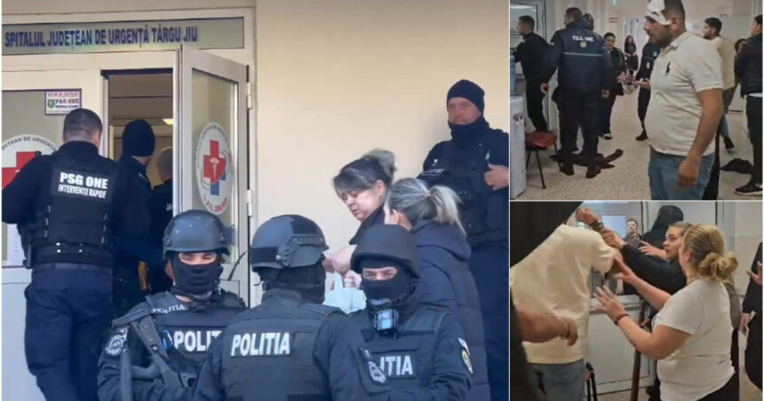 video bataie cu bate la spitalul din targu jiu raniti dupa o rafuiala in strada cei implicati au continuat scandalul la urgente 67dc164966d97