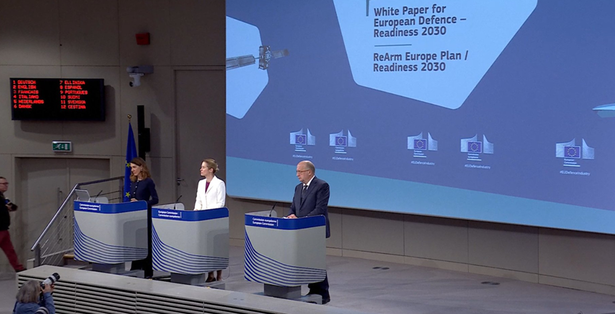 video comisia europeana prezinta cartea alba a apararii europene pentru a face fata dezangajarii sua un ghid de utilizare destinat statelor membre ue kaja kallas prezinta un sfarsi 67dad42e42a36