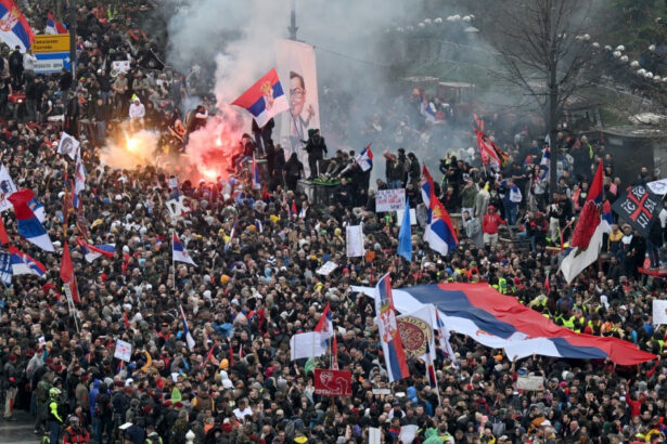 video peste 100 000 de sarbi la protestul antiguvernamental din belgrad luptam pentru un stat normal fara coruptie 67d5c50f6d36c