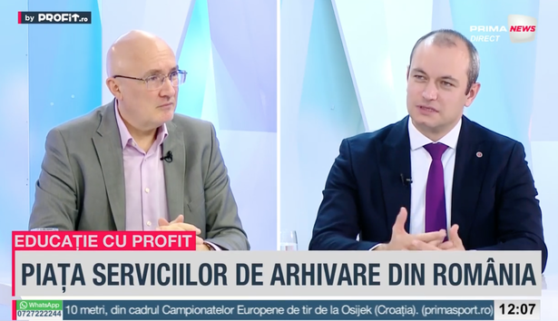 video profit ro tv educatie cu profit stefan exarcu director general global archive management una dintre directii este sa ne consolidam cumva pozitia in piata prin ma uri o alta dire 67d7b60d33a59