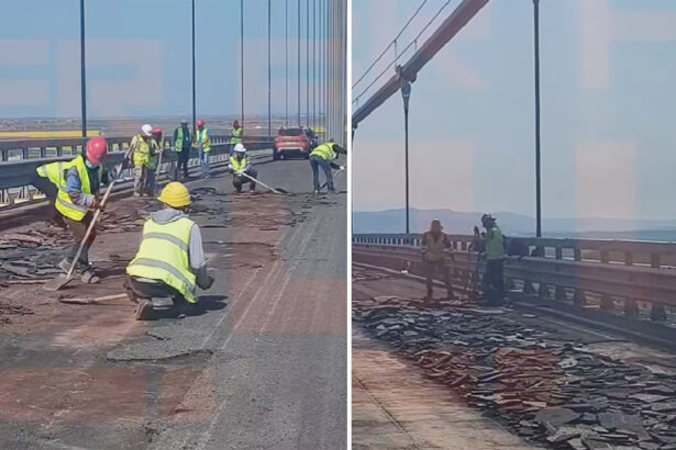 a cincea oara cu noroc podul suspendat peste dunare de la braila este din nou asfaltat 680d105762c65