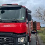 alerta o remorca agricola incarcata cu materiale periculoase a luat foc la iesire din constanta spre valu lui traian 67fbb1110c459