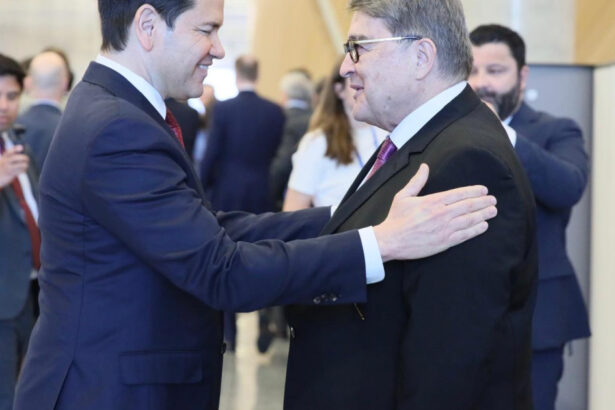 foto emil hurezeanu s a intalnit cu secretarul de stat al sua marco rubio la bruxelles 67efc4146f07f