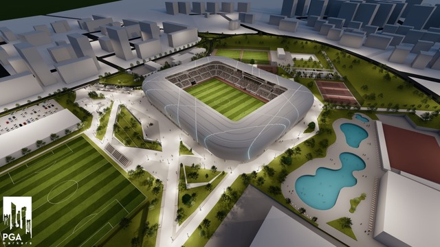 foto noul complexului sportiv corvinul 1921 din hunedoara va avea o capacitate de 10 000 locuri cand va fi gata 67ffa96dd3f12