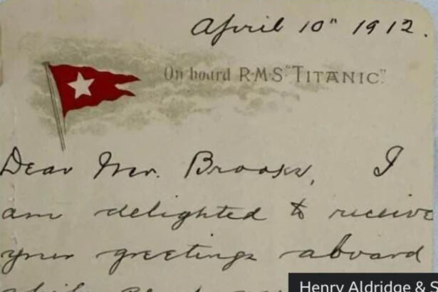 suma incredibila cu care a fost vanduta scrisoarea unui supravietuitor al titanicului 680e132dae419